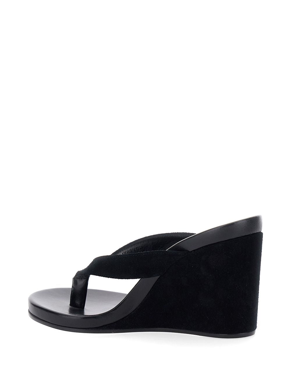Phoebe Philo Women Round Leather Wedge Sandals PHOEBE PHILO