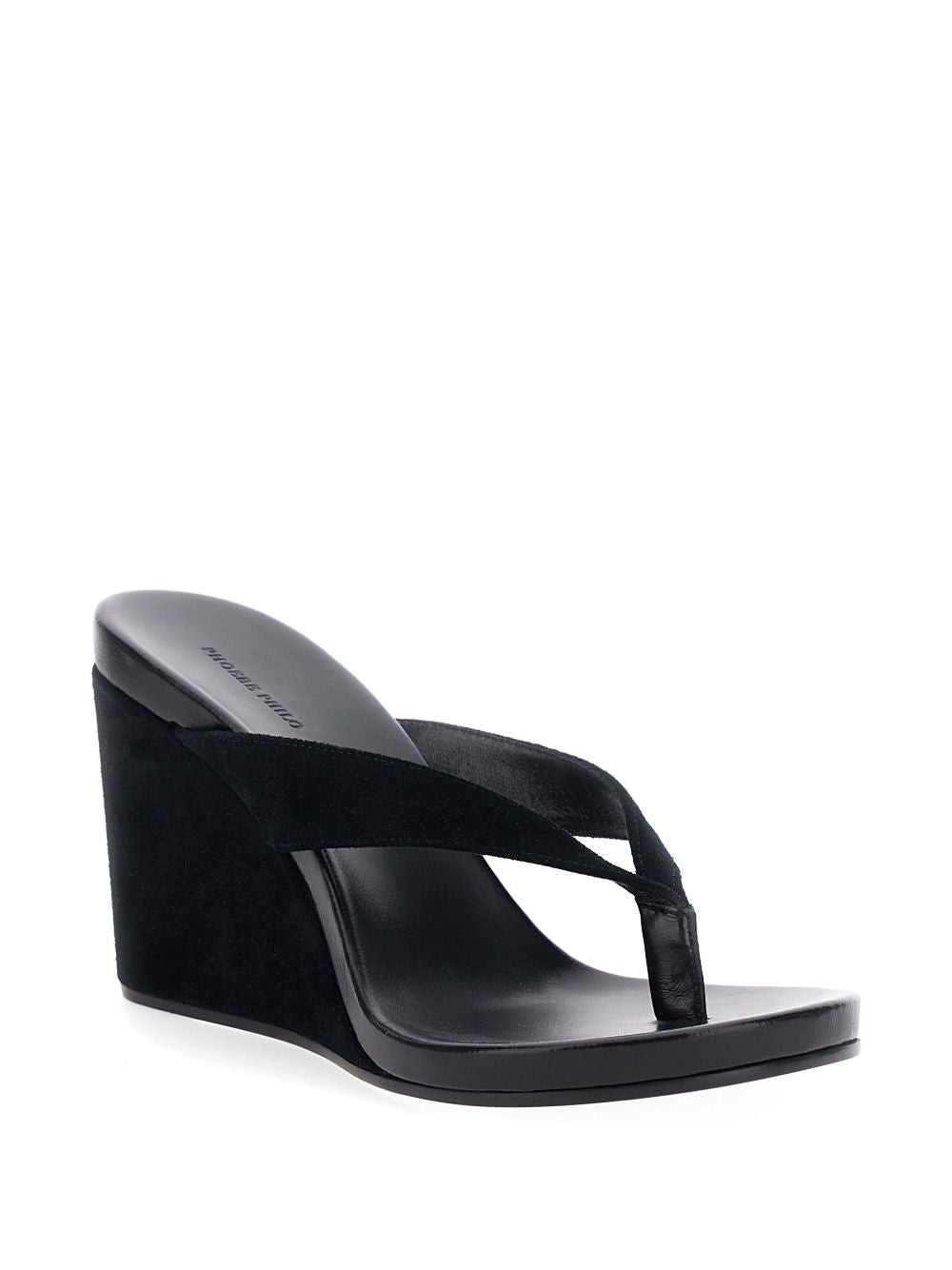 Phoebe Philo Women Round Leather Wedge Sandals PHOEBE PHILO