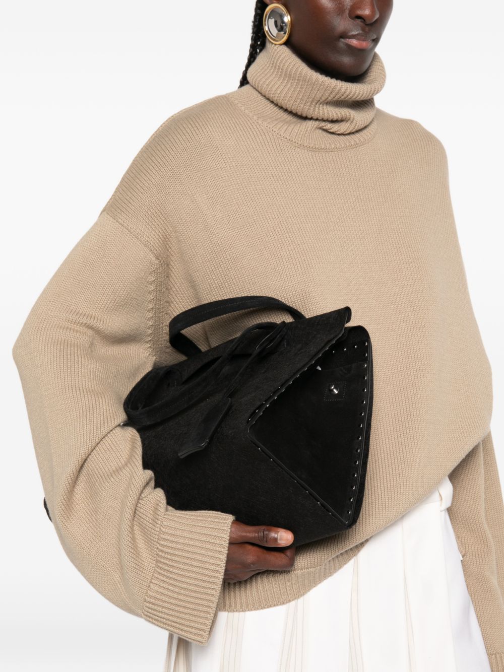 Phoebe Philo Women Stud Cabas Small Leather Tote PHOEBE PHILO