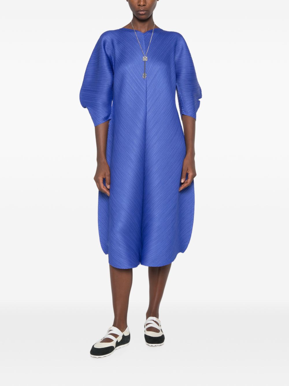 Pleats Please Issey Miyake Women Pleated Long Dress PLEATS PLEASE ISSEY MIYAKE