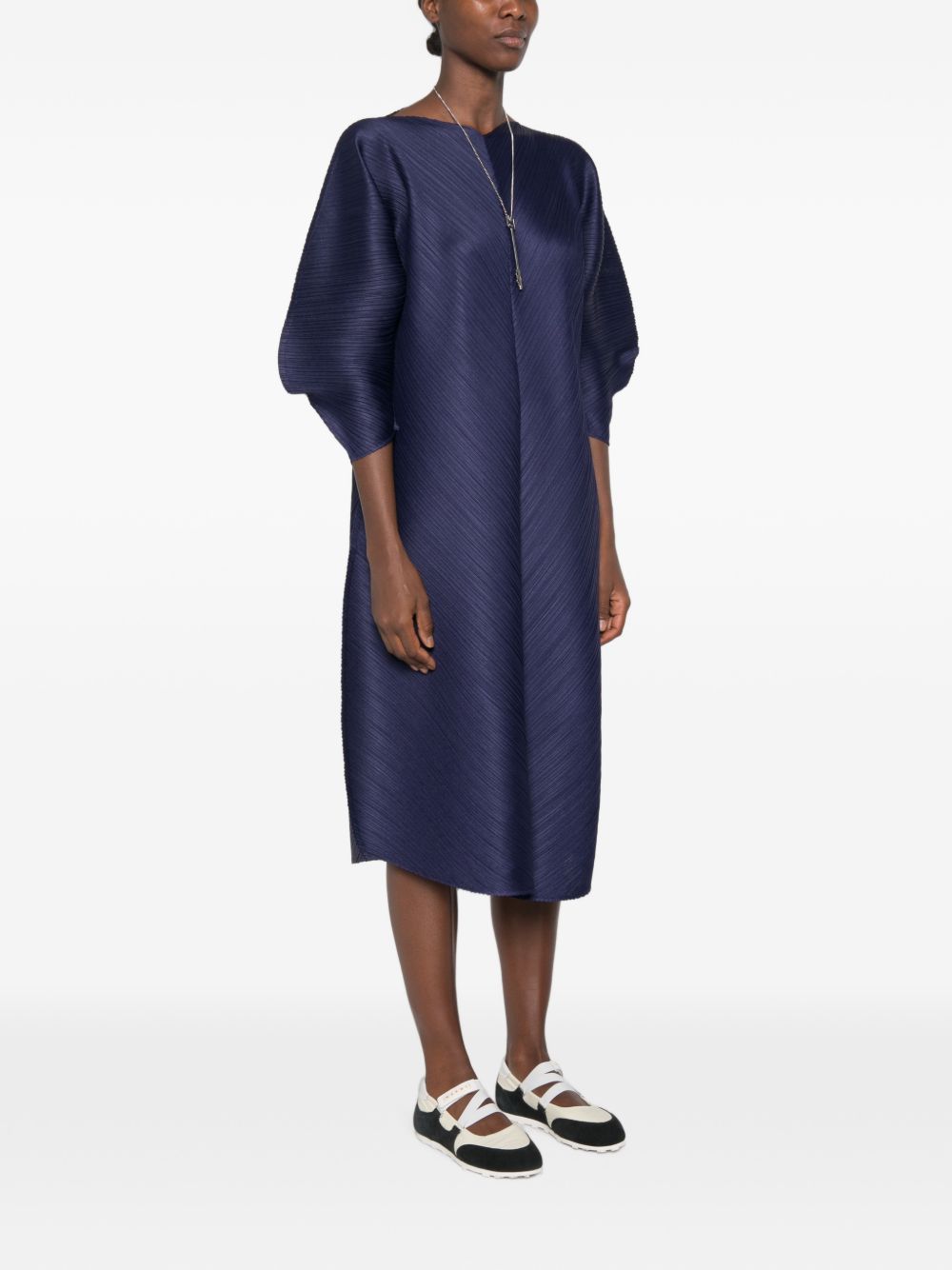 Pleats Please Issey Miyake Women Pleated Long Dress PLEATS PLEASE ISSEY MIYAKE