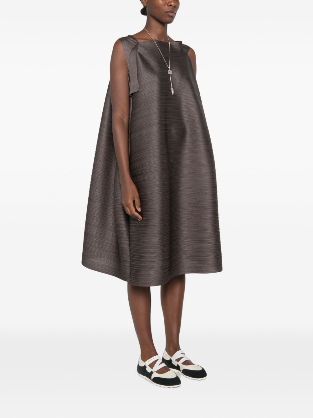 Pleats Please Issey Miyake Women Pleated Midi Dress PLEATS PLEASE ISSEY MIYAKE