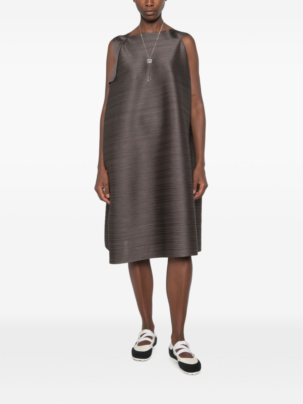 Pleats Please Issey Miyake Women Pleated Midi Dress PLEATS PLEASE ISSEY MIYAKE
