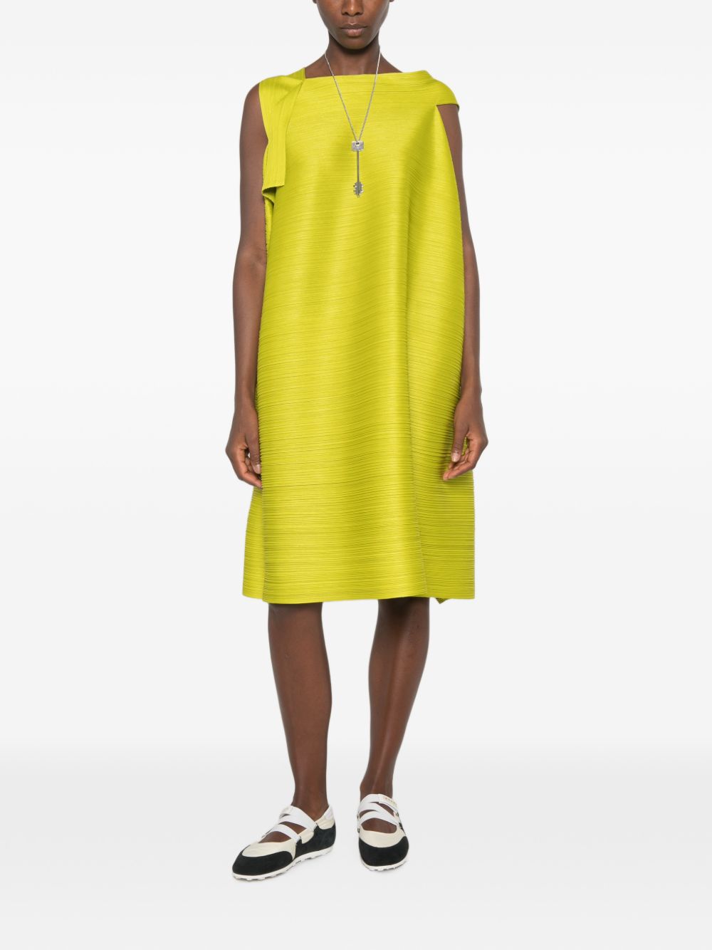 Pleats Please Issey Miyake Women Pleated Midi Dress PLEATS PLEASE ISSEY MIYAKE