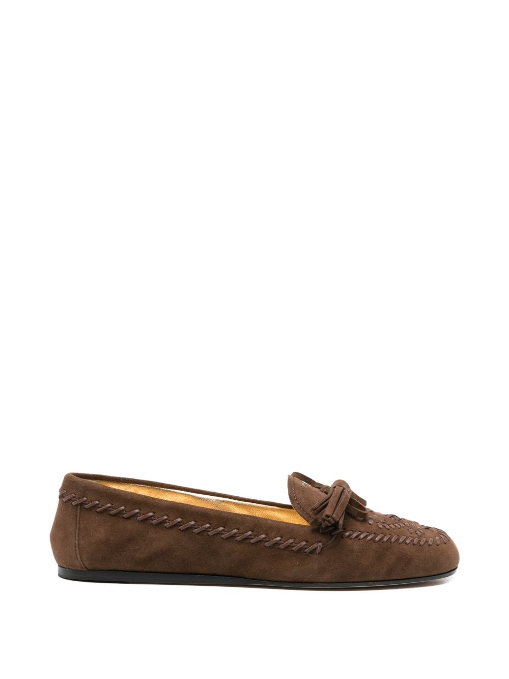 Prada Women Suede Leather Loafers