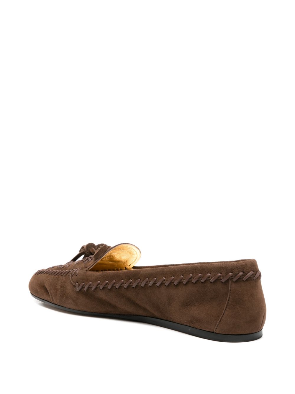 Prada Women Suede Leather Loafers