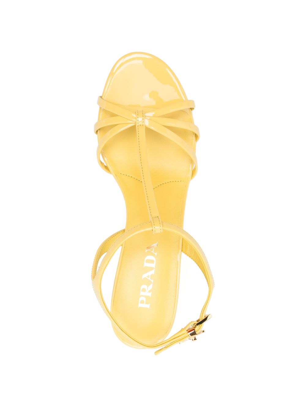 Prada Women Leather Heel Sandals