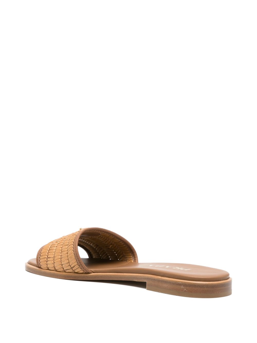 Prada Women Straw Flat Sandals