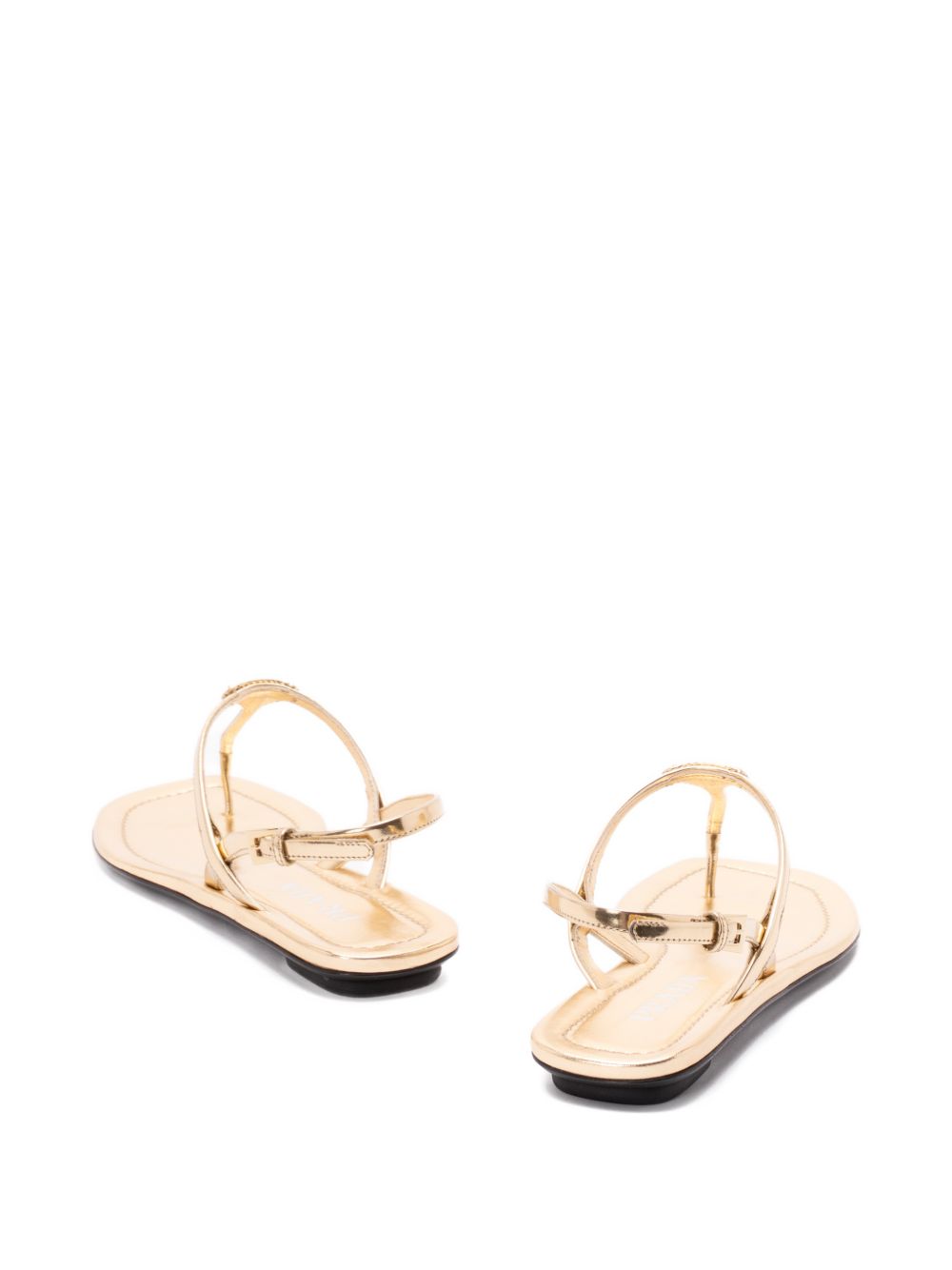 Prada Women Leather Thong Sandals PRADA