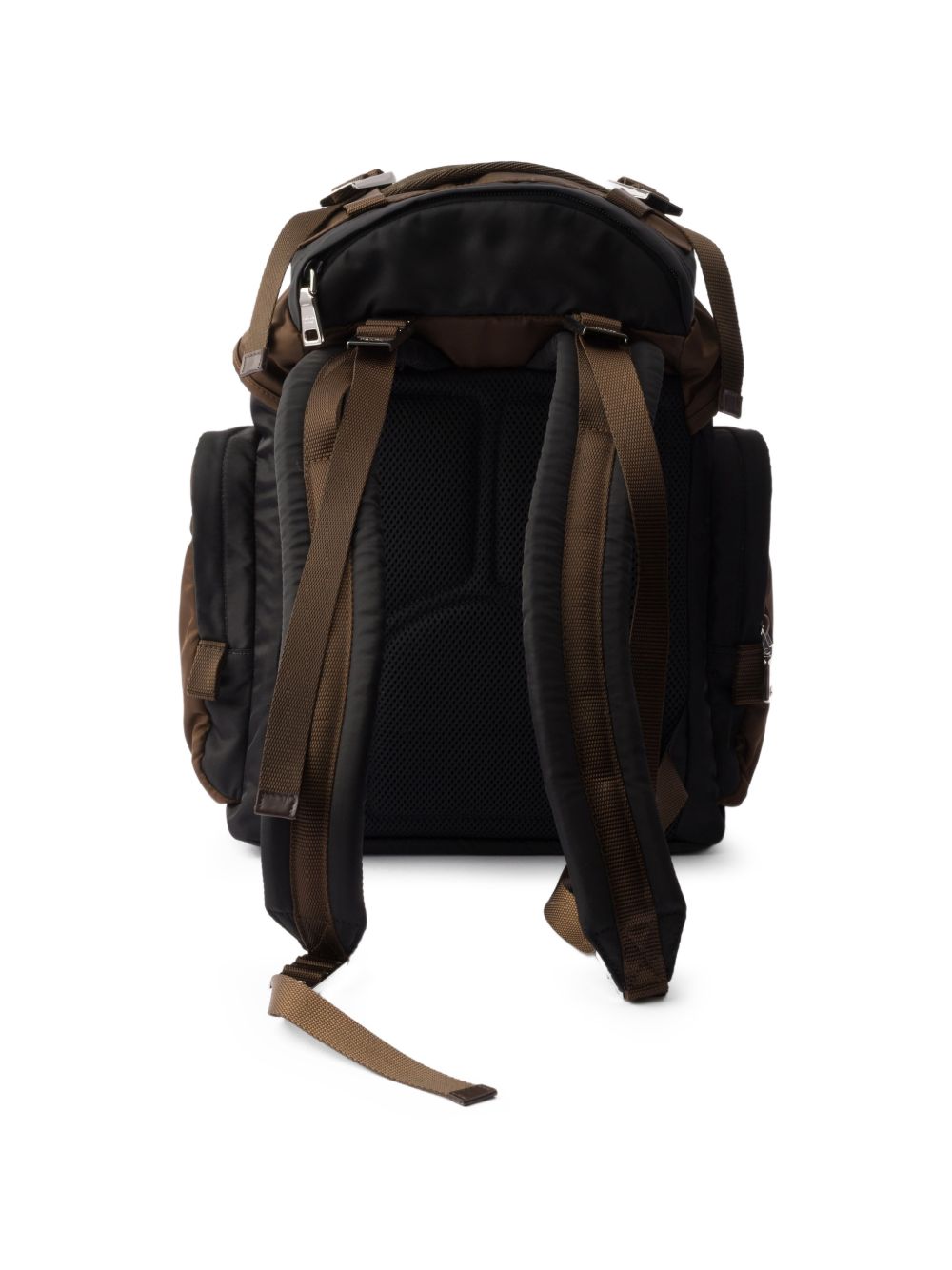 Prada Men Re-Nylon And Leather Backpack