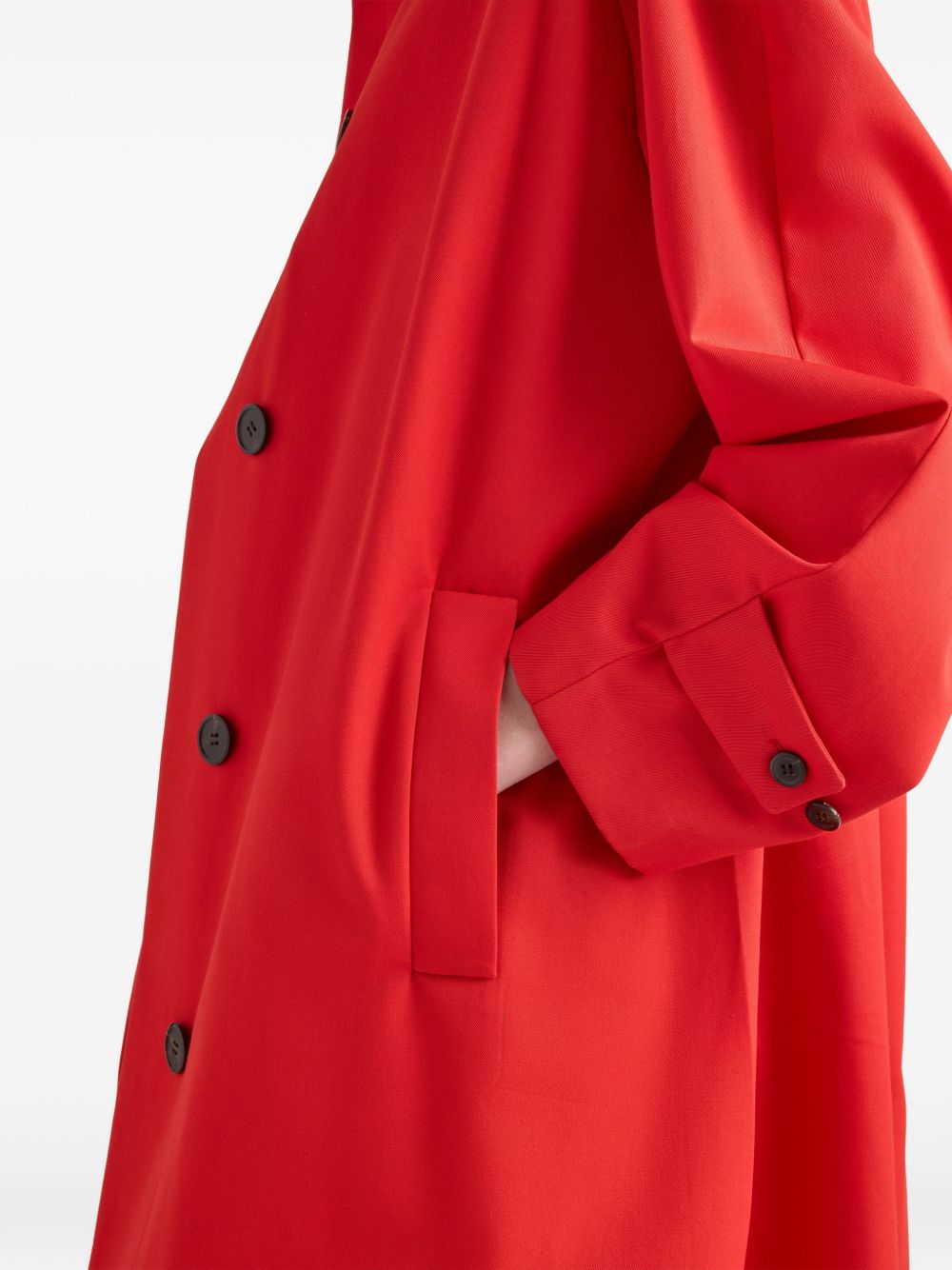 Prada Women Gabardine Midi Coat PRADA