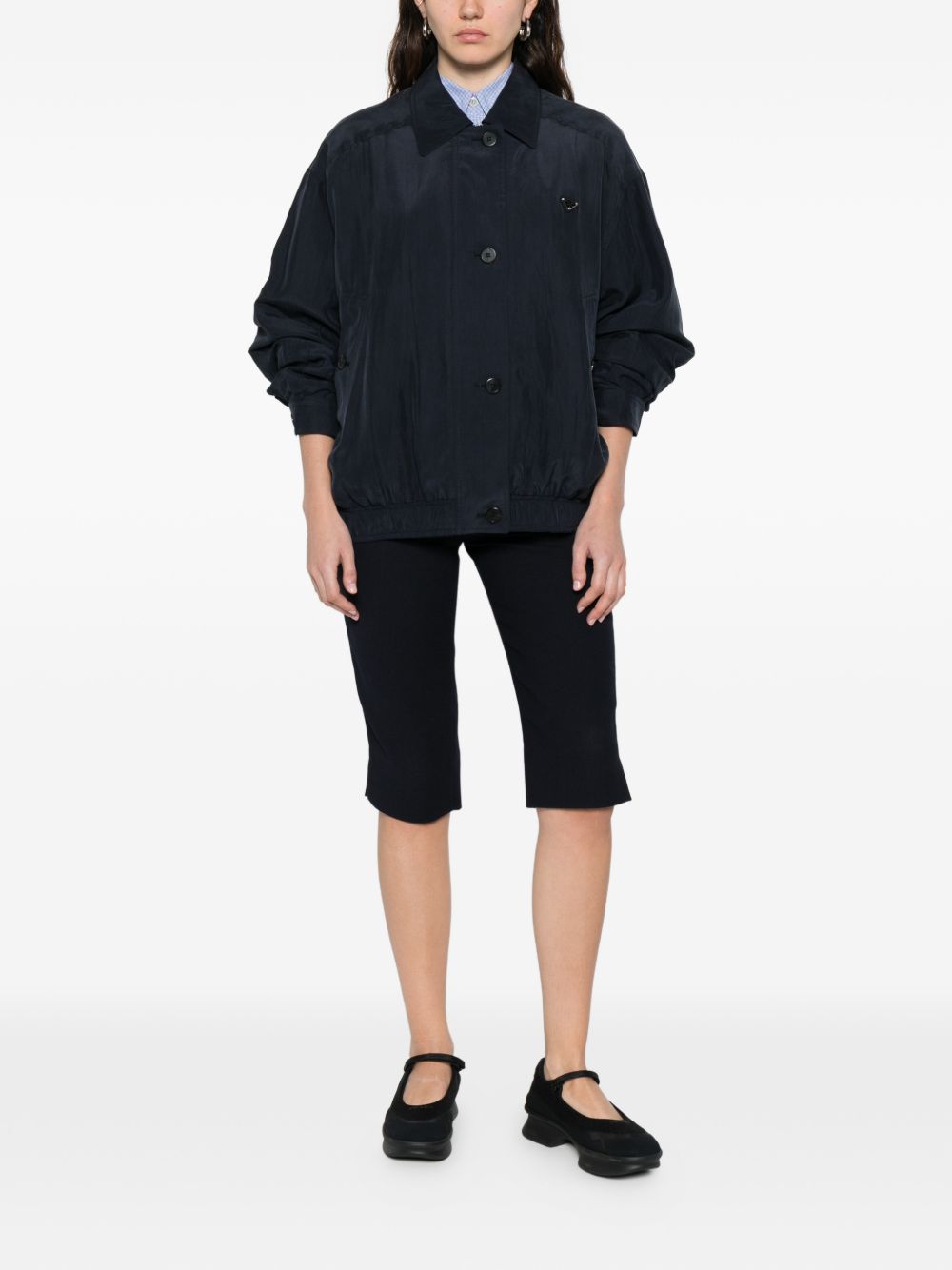 Prada Women Silk Blouson Jacket PRADA