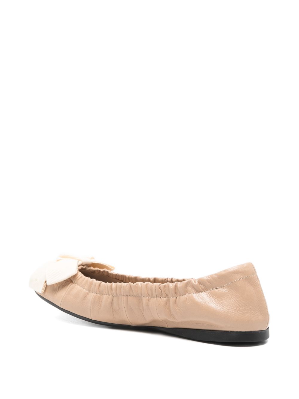 Prada Women Leather Ballet Flats