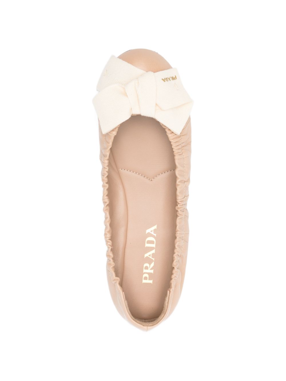Prada Women Leather Ballet Flats