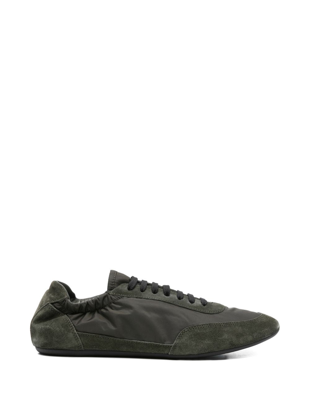 Prada Men Collapse Re-Nylon And Suede Sneakers