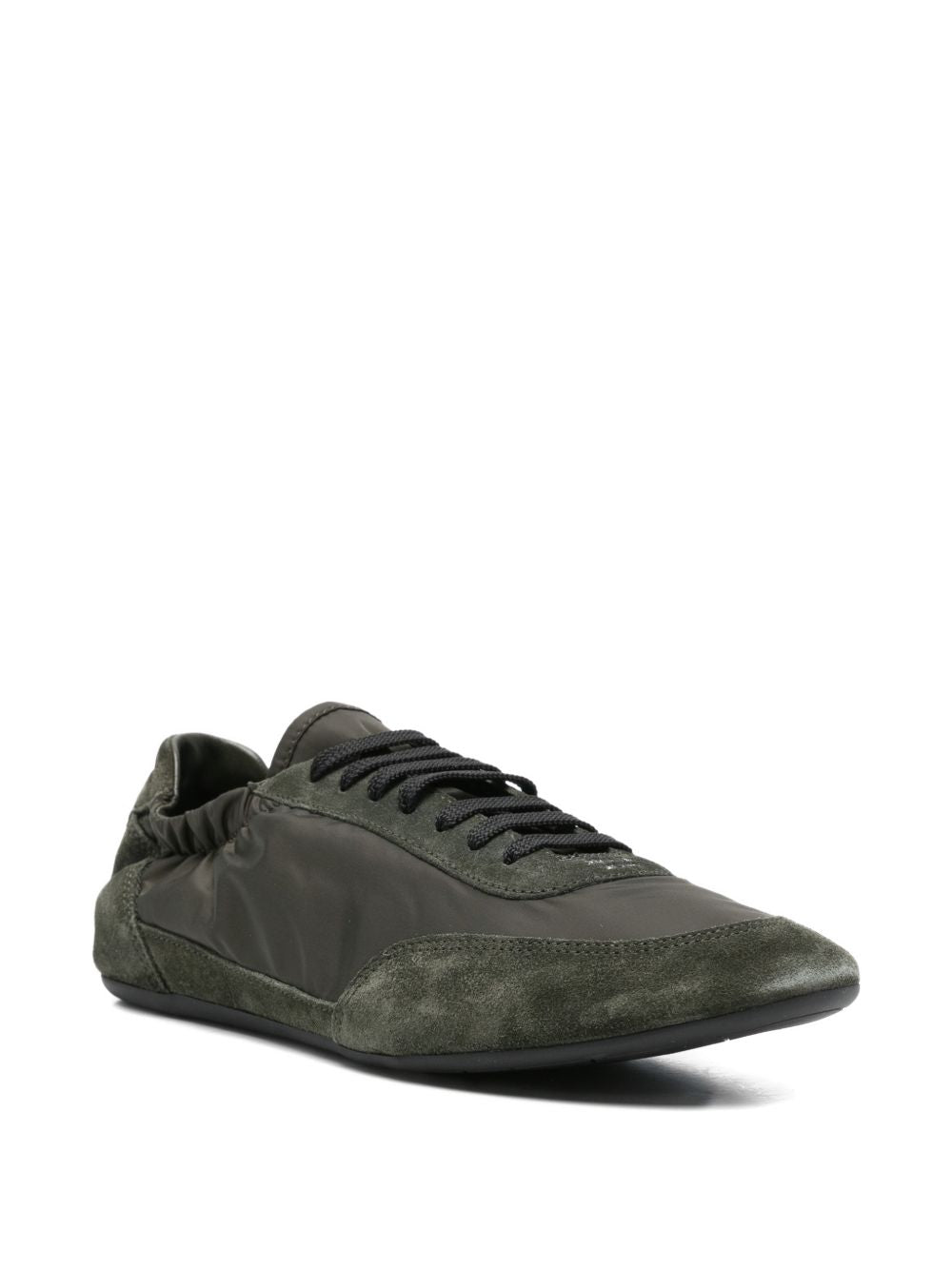 Prada Men Collapse Re-Nylon And Suede Sneakers