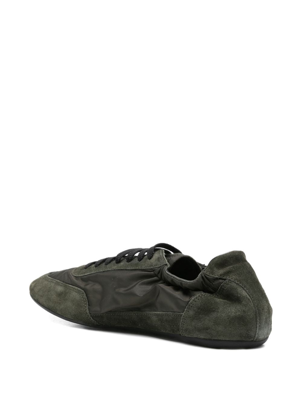 Prada Men Collapse Re-Nylon And Suede Sneakers