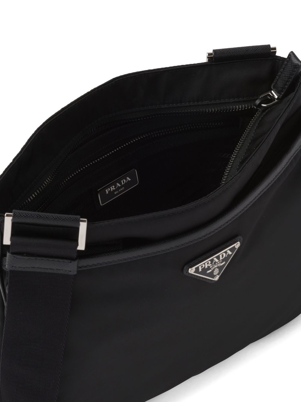 Prada Men Re-Nylon And Saffiano Crossbody Bag PRADA