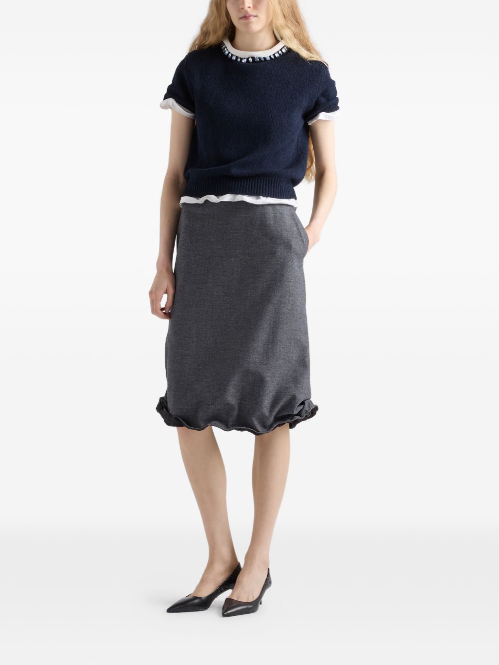 Prada Women Cashmere Crewneck Sweater