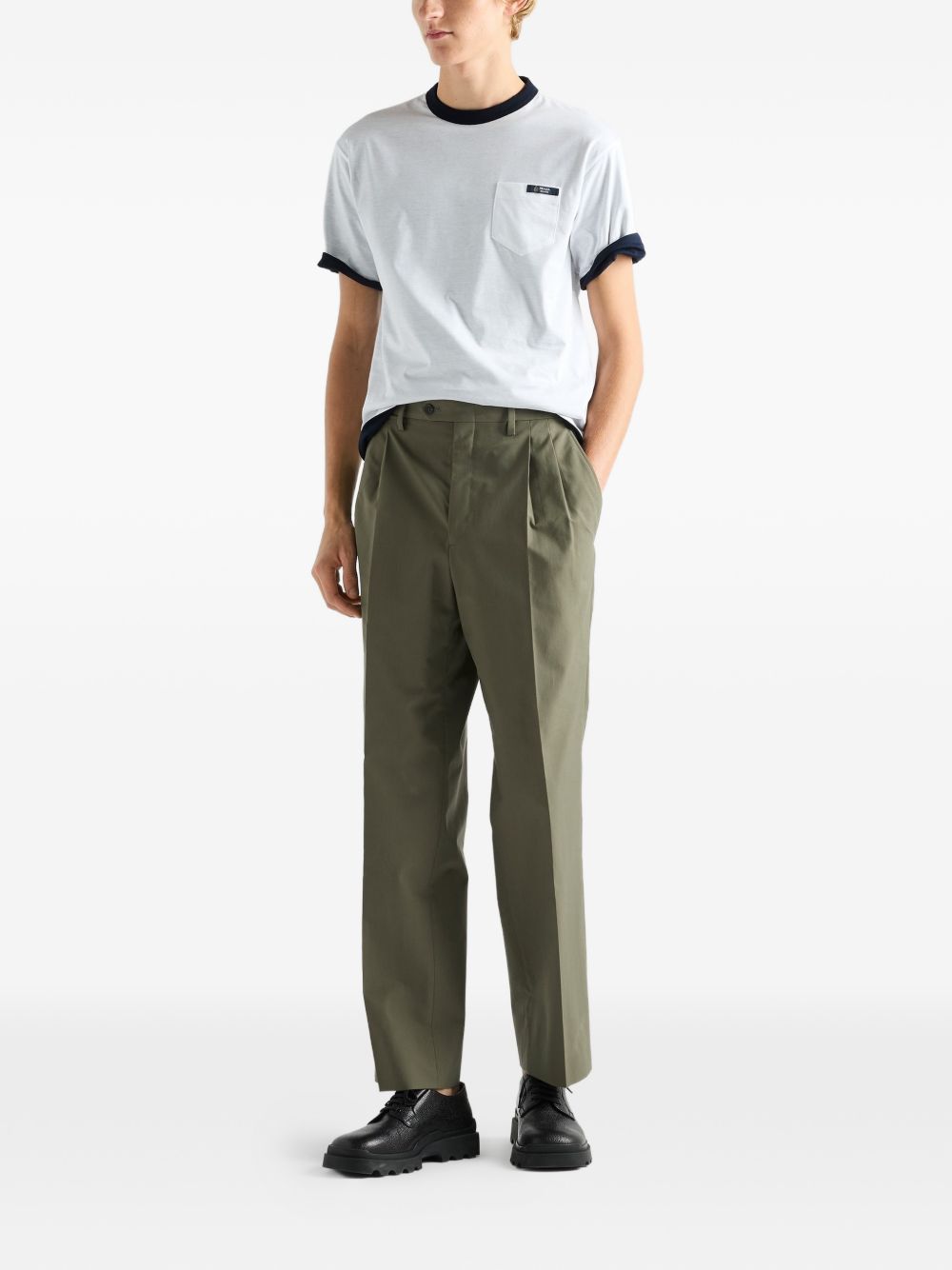 Prada Men Reversible Cotton T-Shirt PRADA