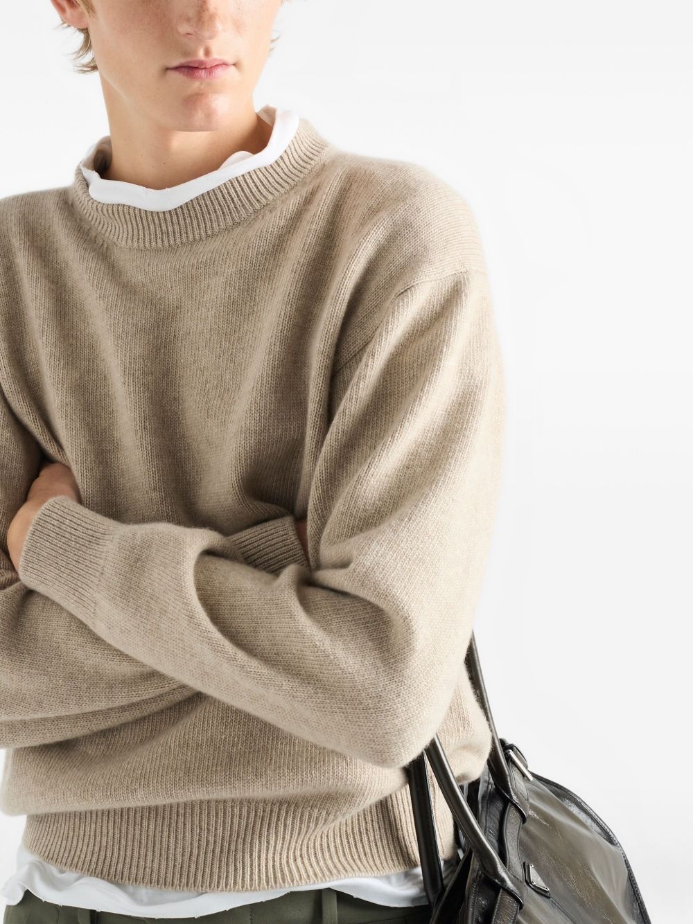 Prada Men Re-Cashmere Crewneck Sweater PRADA
