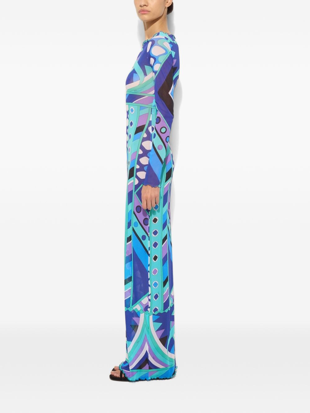 Pucci Women Printed Tulle Long Dress PUCCI