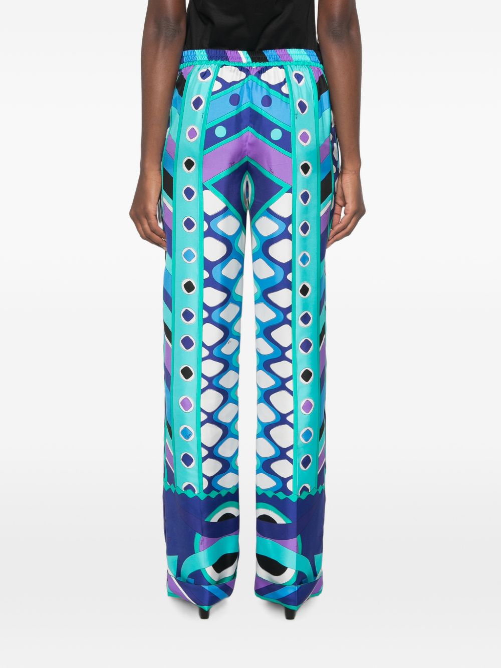 Pucci Women Printed Silk Trousers PUCCI