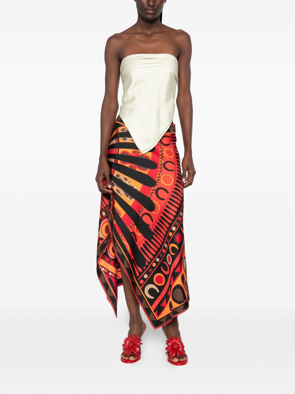 Pucci Women Printed Silk Skirt
