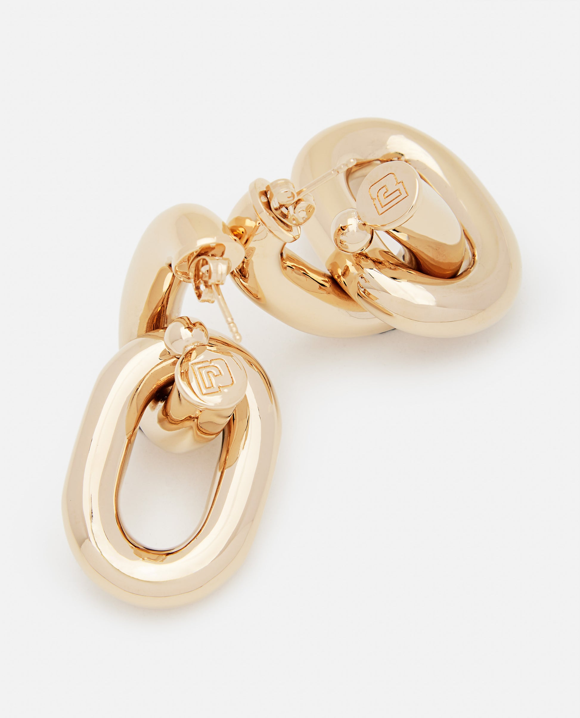 Rabanne Women Xl Link Double Hoop Earrings PACO RABANNE