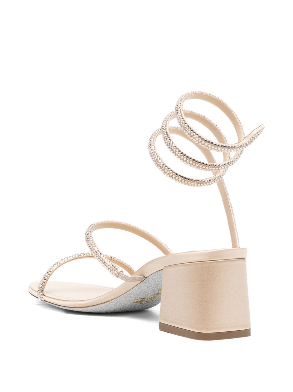René Caovilla Women Cleo Satin Sandals