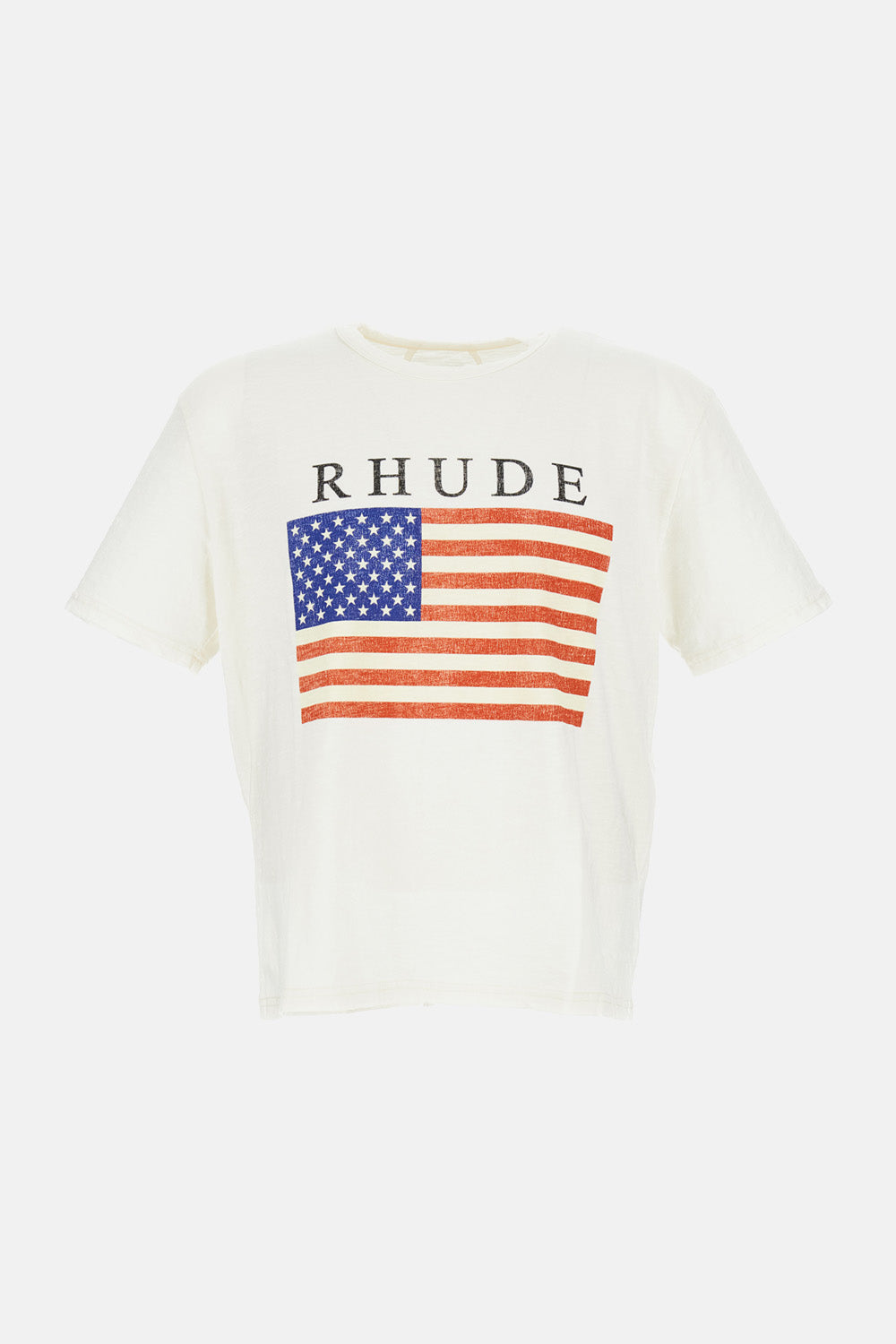 Rhude Men Usa Flag Slub Tee RHUDE