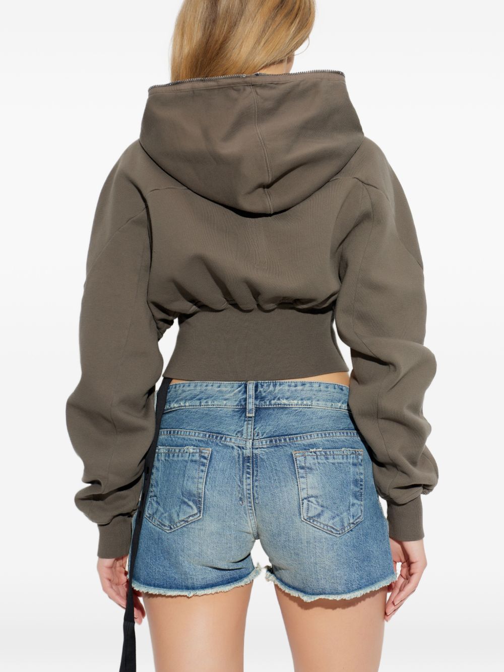 Rick Owens Drkshdw Women Collage Gimp Cotton Hoodie RICK OWENS