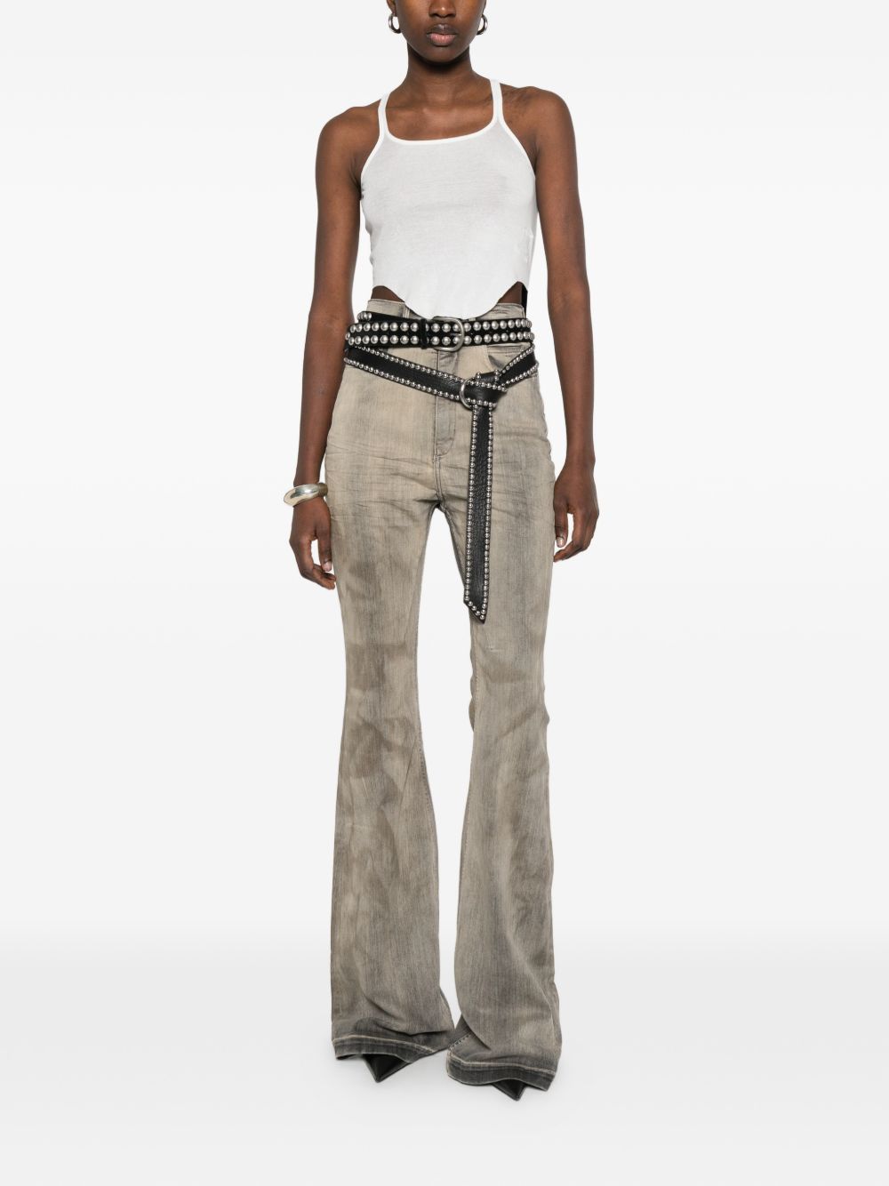 Rick Owens Drkshdw Women Bootcut Denim Jeans RICK OWENS