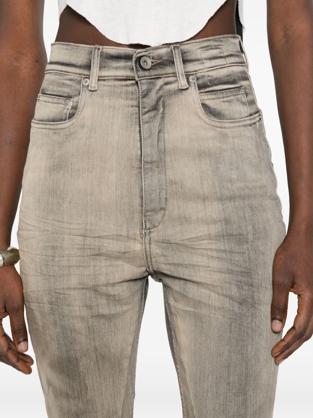 Rick Owens Drkshdw Women Bootcut Denim Jeans RICK OWENS