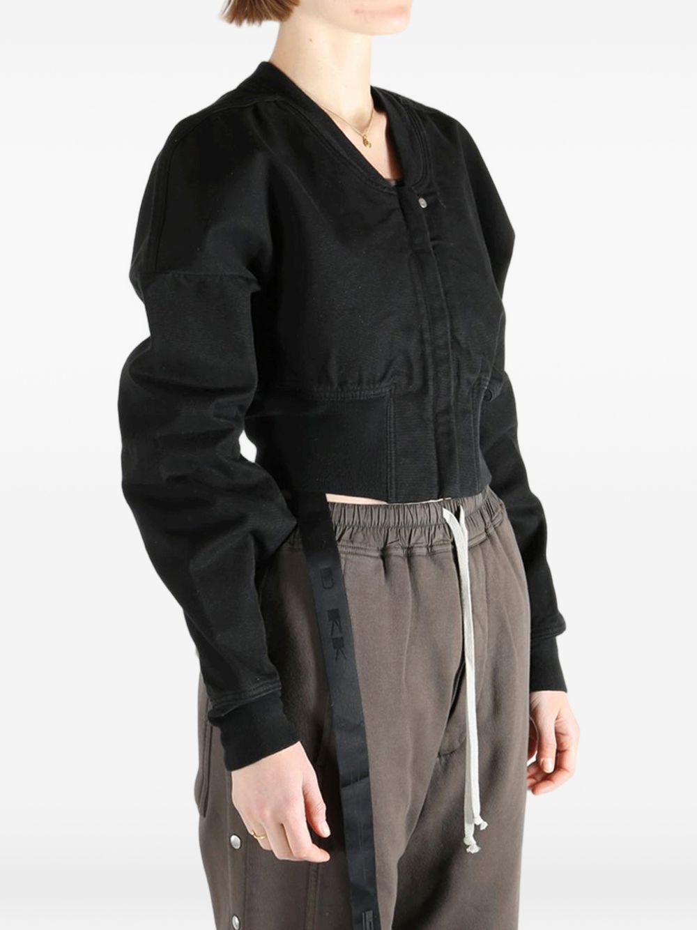 Rick Owens Drkshdw Women Cotton Cropped Bomber Jacket RICK OWENS