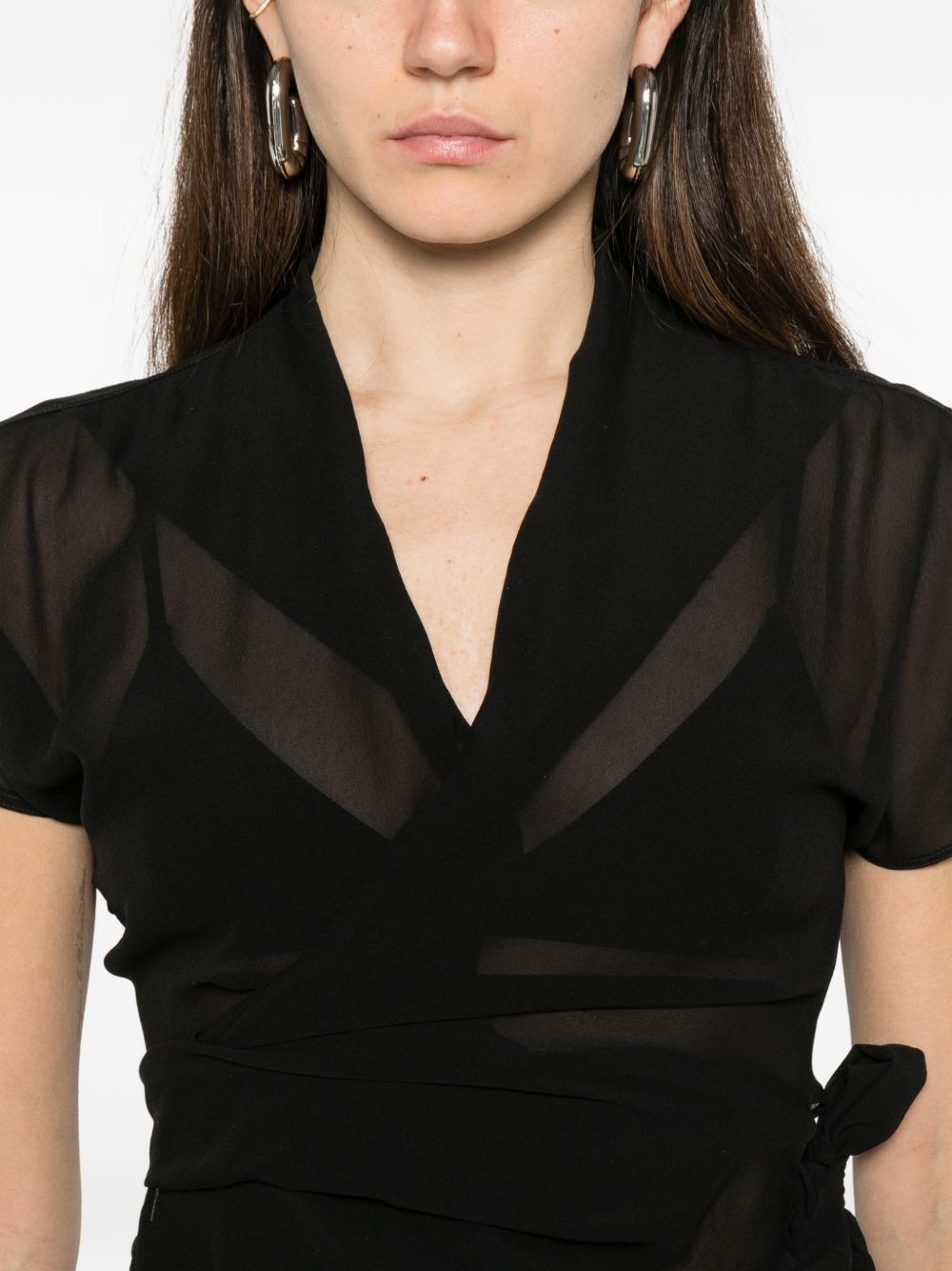 Rick Owens Women Silk Wrap Top RICK OWENS