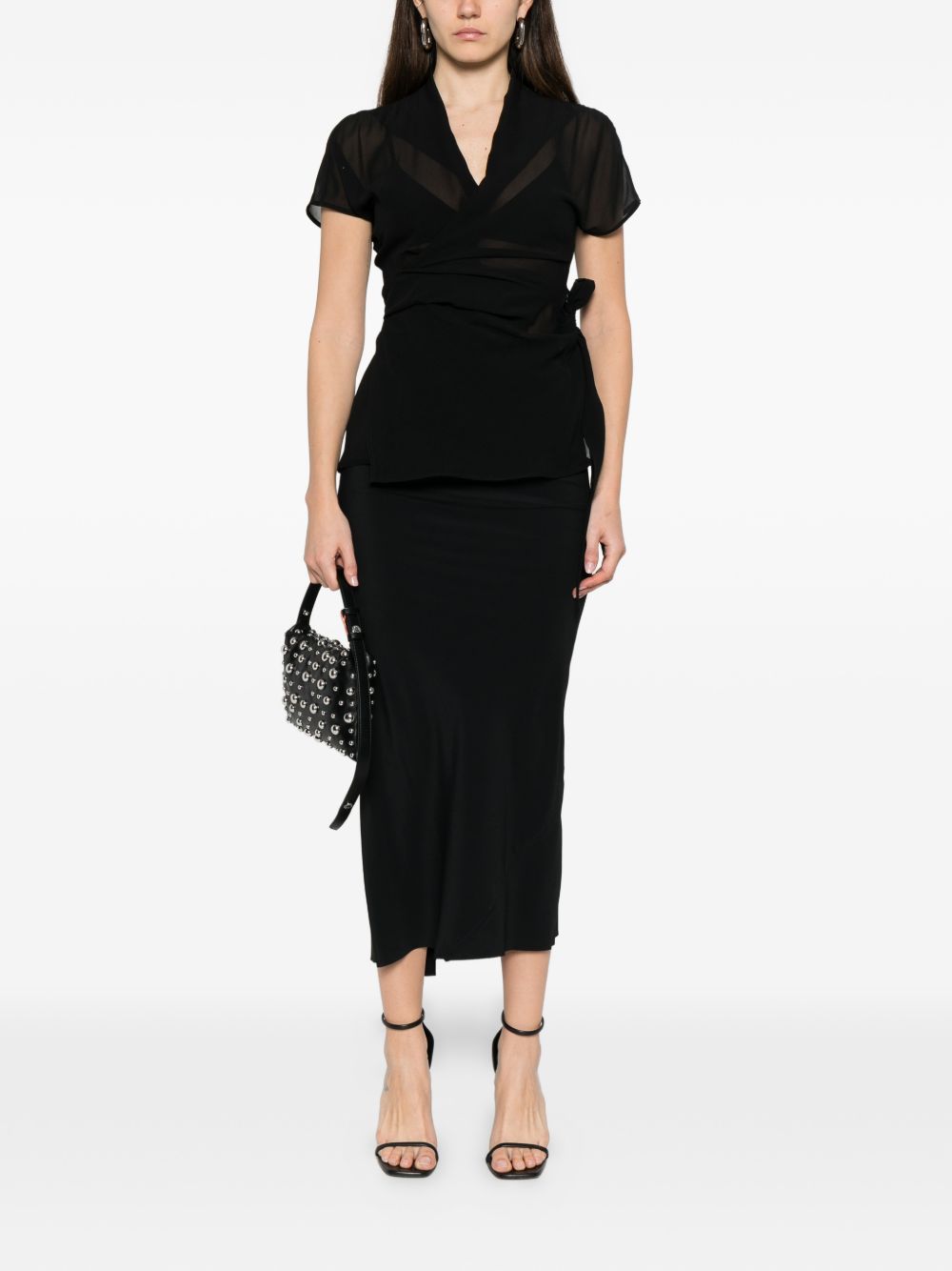 Rick Owens Women Silk Wrap Top RICK OWENS