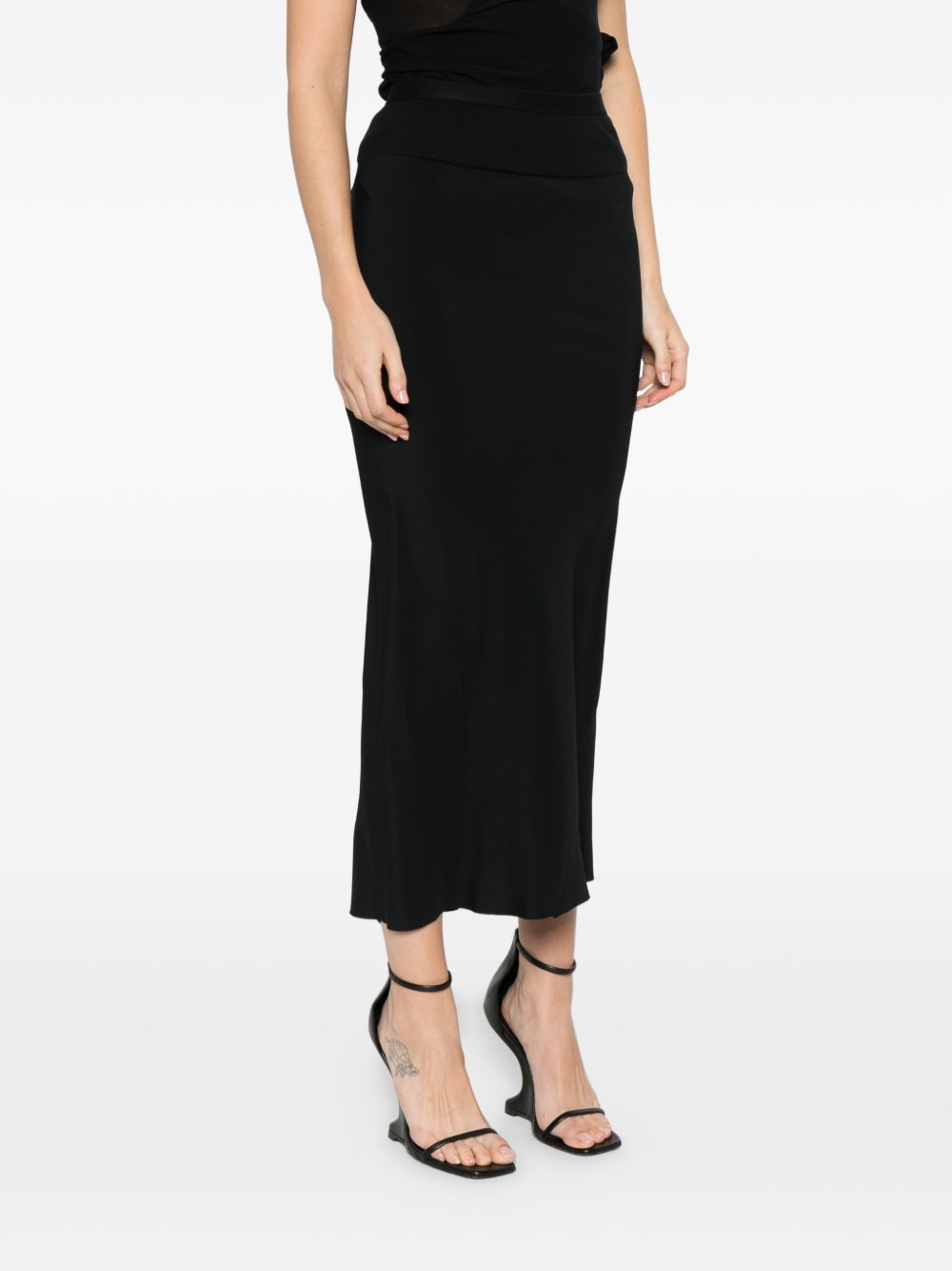 Rick Owens Women Cotton Blend Midi Skirt RICK OWENS