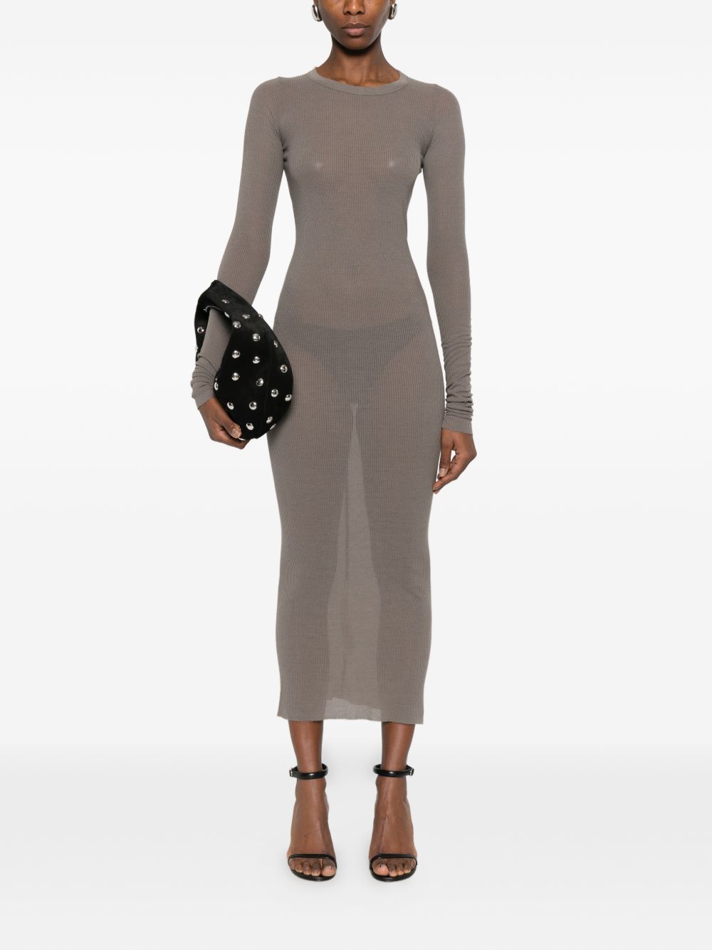 Rick Owens Women Ribbed Midi Dress RICK OWENS