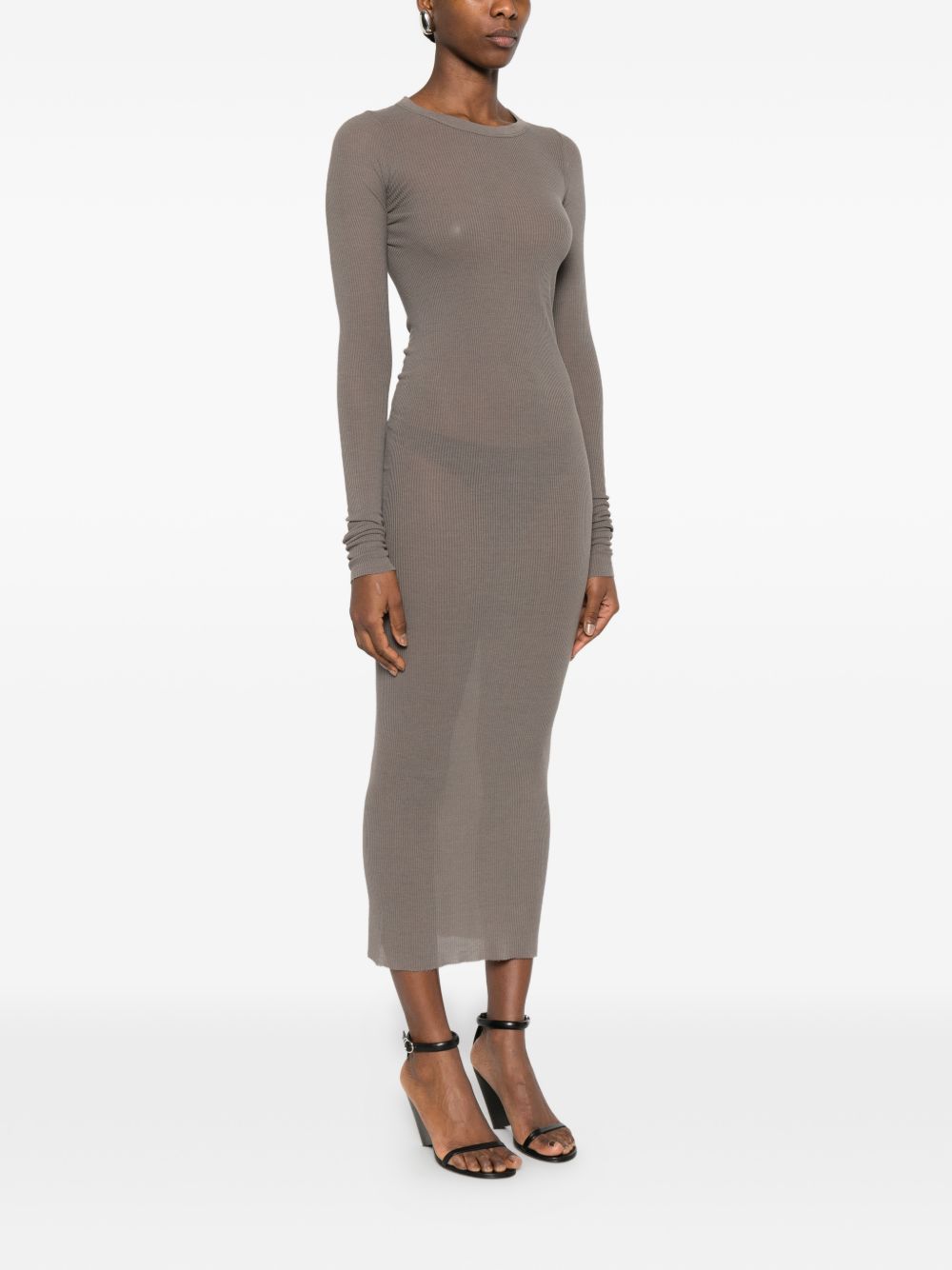 Rick Owens Women Ribbed Midi Dress RICK OWENS