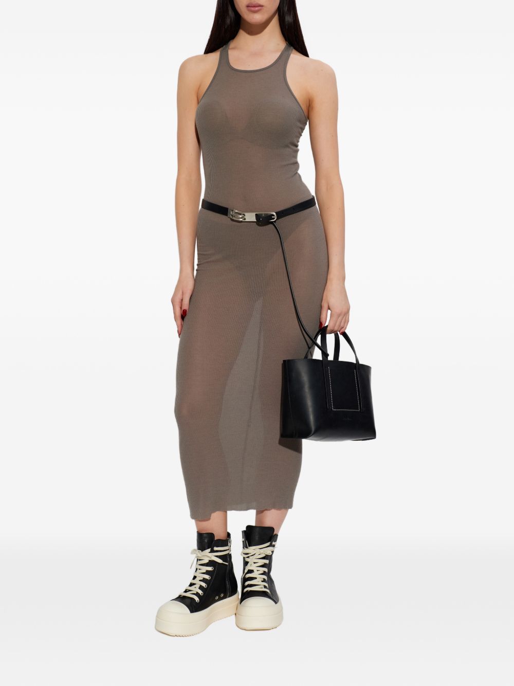 Rick Owens Women Ribbed Midi Dress RICK OWENS