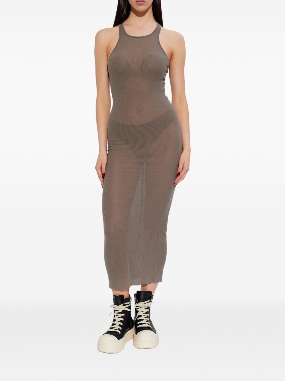 Rick Owens Women Ribbed Midi Dress RICK OWENS