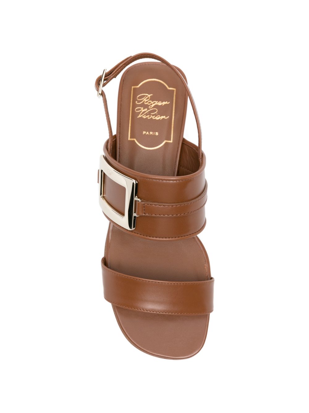 Roger Vivier Women Metal Buckle Leather Sandals ROGER VIVIER