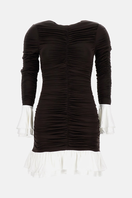 Rotate Women Mini Ruched Dress