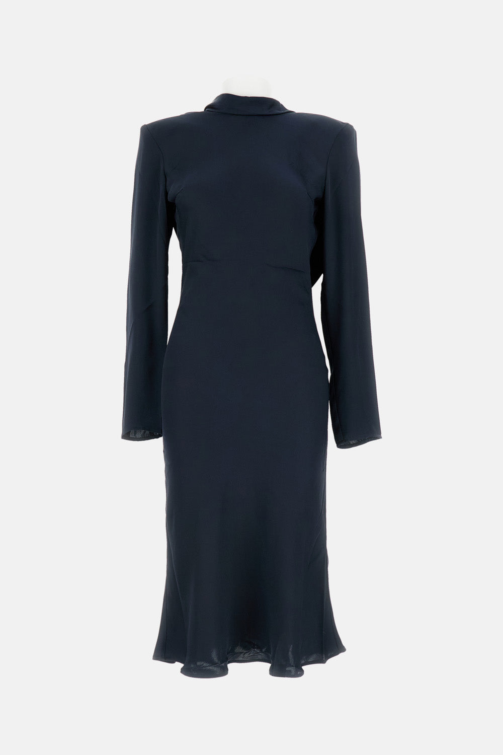 Rotate Women Draped Satin Midi Dress ROTATE