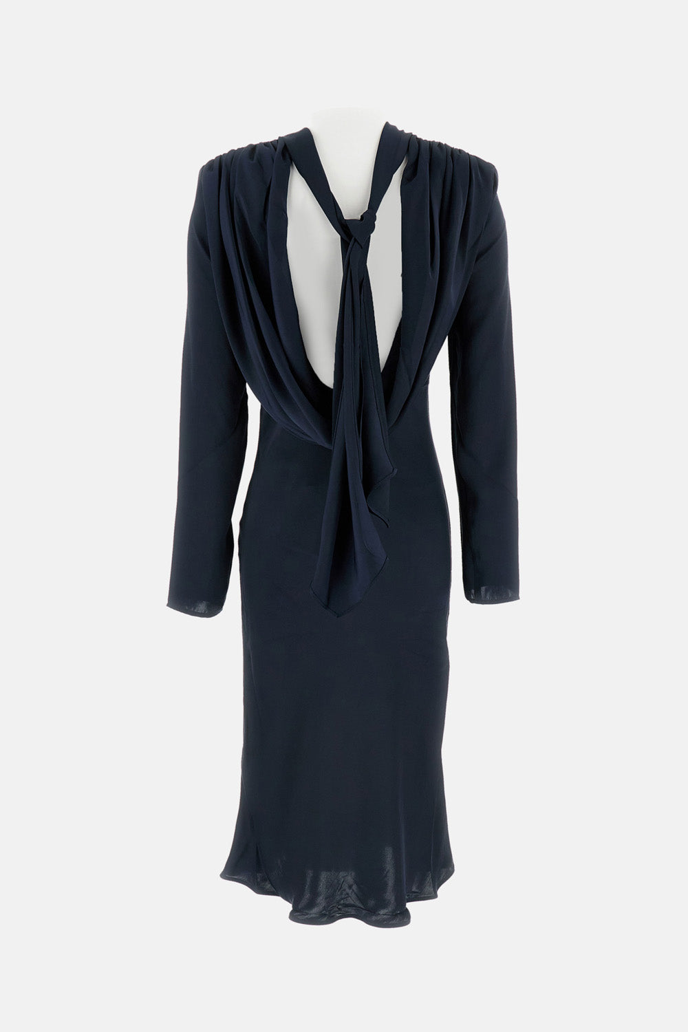 Rotate Women Draped Satin Midi Dress ROTATE