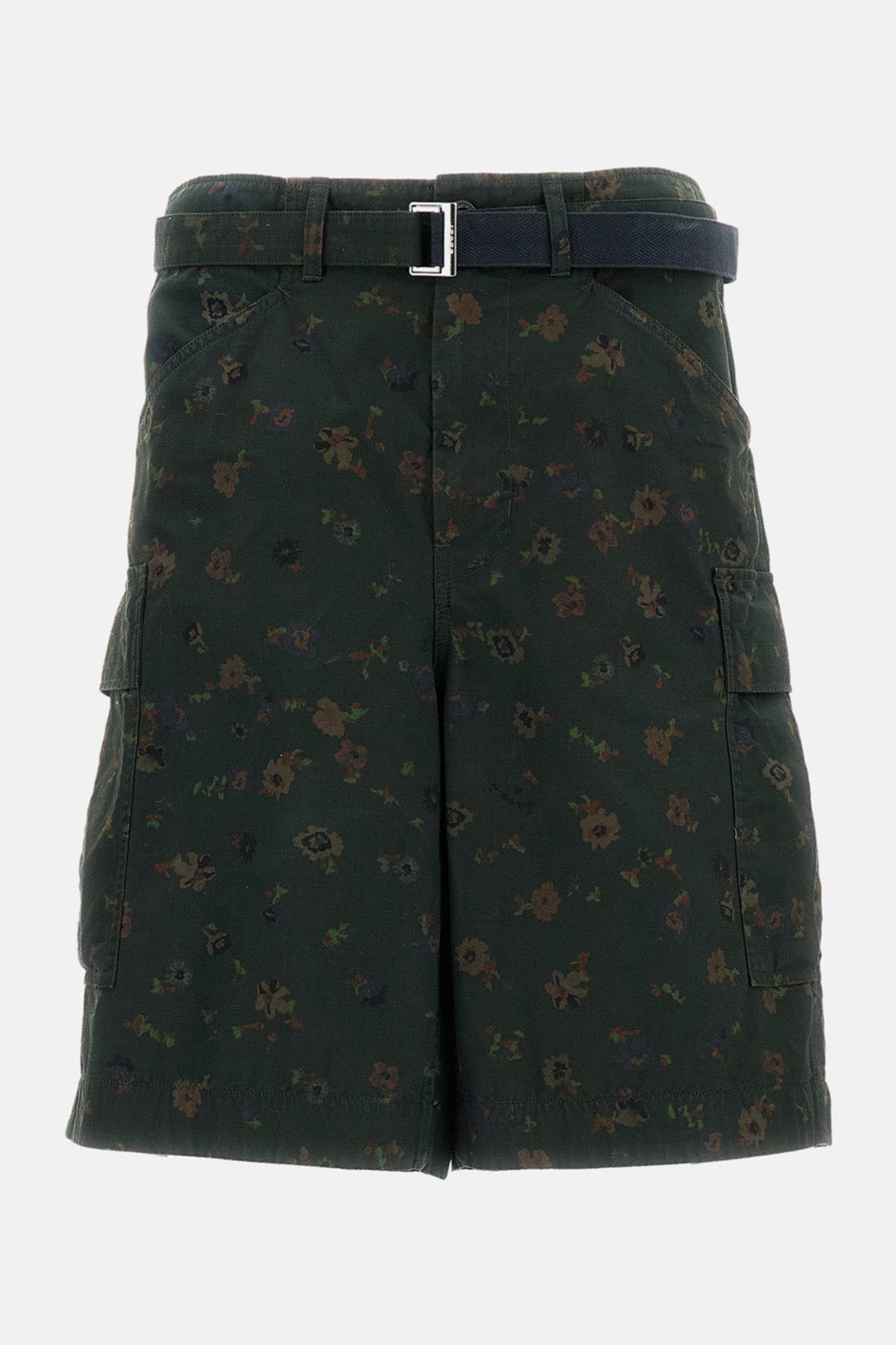 Sacai Men Floral Cotton Print Shorts SACAI