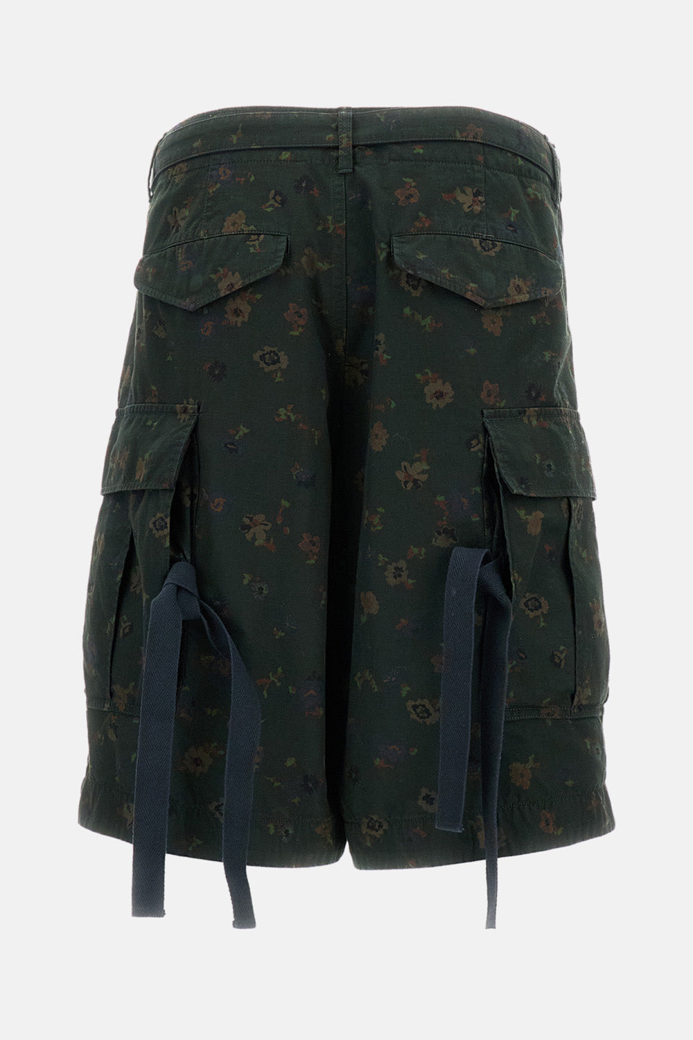 Sacai Men Floral Cotton Print Shorts SACAI