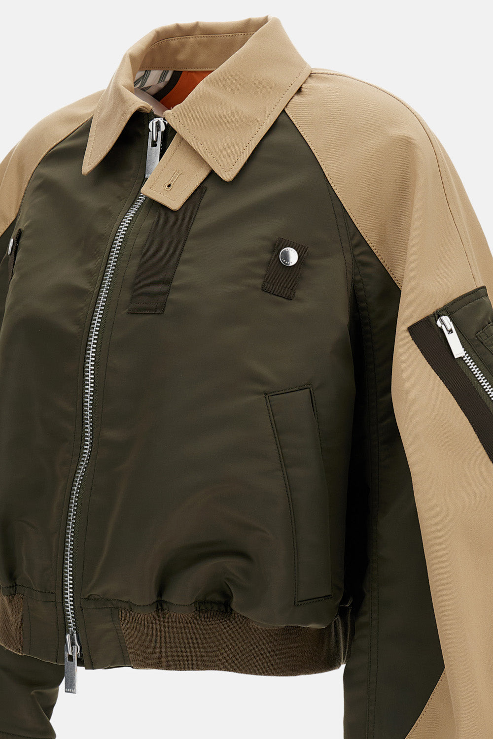 Sacai Women Cotton Chino X Nylon Twill Blouson SACAI