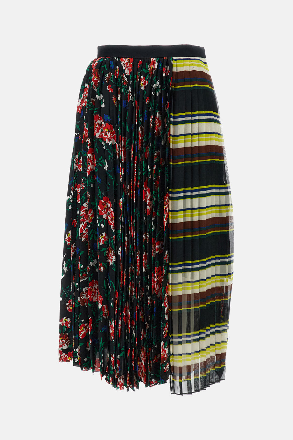 Sacai Women Pattern Mix Pleated Skirt SACAI